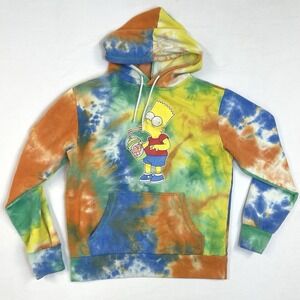 The Simpsons Bart Simpson Squishee Tie Dye Hoodie S Brain Freeze